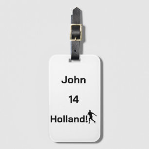 Personalisiertes Holland-Fußball-Reisegepäck Gepäckanhänger