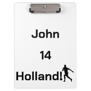 Personalisiertes Holland Fußballtrainer-Geschenk Klemmbrett