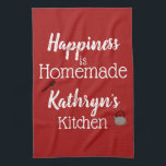 Personalisiertes "Homemade" Küchentücher<br><div class="desc">Ein lustiges und einzigartiges Küchenhandtuch mit einfacher Personalisierung. Ich würde eine tolle Geschenk oder Ergänzung zu Ihrer Wohngestaltung.</div>