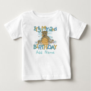 Personalisiertes Honig-Bärn-2. Geburtstags-T-Shir Baby T-shirt