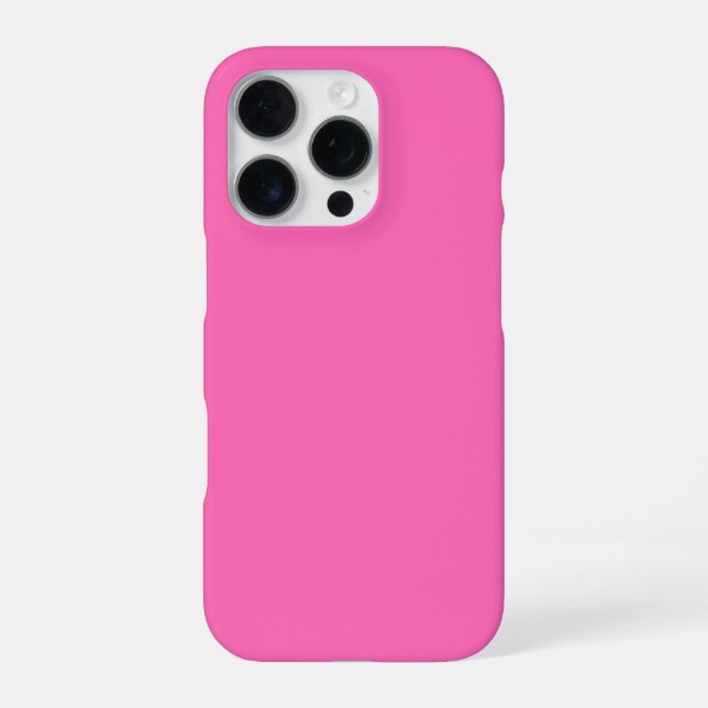 Personalisiertes Hot Pink iPhone-Case mit individu iPhone Hülle (Rückseite)