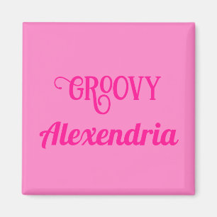Personalisiertes Hot Pink Magnet