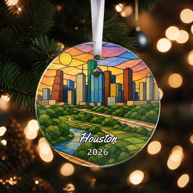 Personalisiertes Houston-Acrylabzeichen, Benutzerd Ornament (Von Creator hochgeladen)