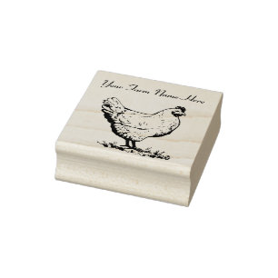 Personalisiertes Hühnchen Gummistempel