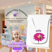 Personalisiertes Hummingbird Baby Bib