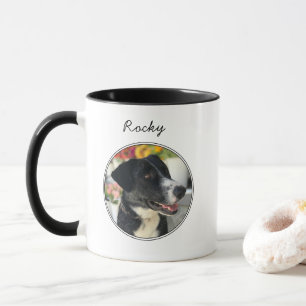 Personalisiertes Hunde Foto Haustier Zwei-Töne-Kaf Tasse