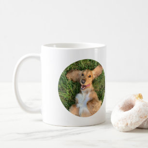 Personalisiertes Hunde-Foto mit Text   Individuell Kaffeetasse