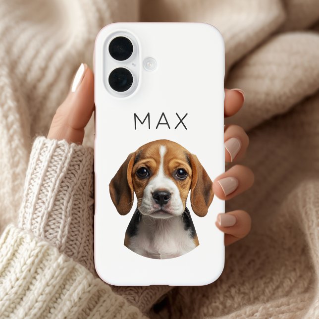 Personalisiertes Hunde-Foto & Name Case-Mate iPhone Hülle (Von Creator hochgeladen)
