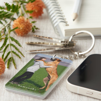 Personalisiertes Hunde-Foto  Schlüsselanhänger