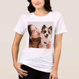 Personalisiertes Hunde-Foto-T-Shirt | Tri-Blend Shirt