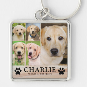 Personalisiertes Hunde-Gedenkfoto-Andenken Schlüsselanhänger