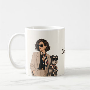 "Personalisiertes Hunde-Mama-Geschenk" "Benutzerde Kaffeetasse