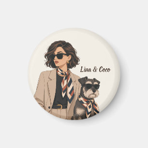 "Personalisiertes Hunde-Mama-Geschenk" "Benutzerde Magnet