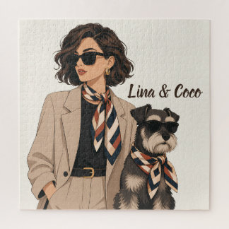 "Personalisiertes Hunde-Mama-Geschenk" "Benutzerde Puzzle