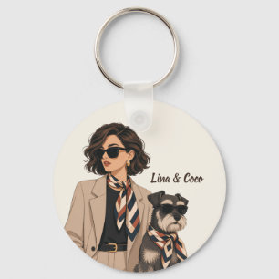 "Personalisiertes Hunde-Mama-Geschenk" "Benutzerde Schlüsselanhänger