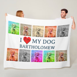 Personalisiertes Hunde-Pop-Art-Haustierliebhaber-G Fleecedecke