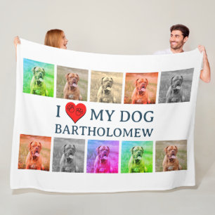 Personalisiertes Hunde-Pop-Art-Haustierliebhaber-G Fleecedecke