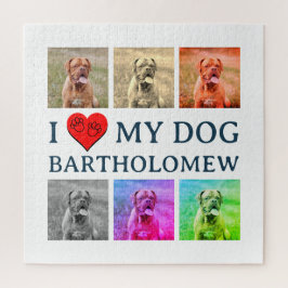 Personalisiertes Hunde-Pop-Art-Haustierliebhaber-G Puzzle