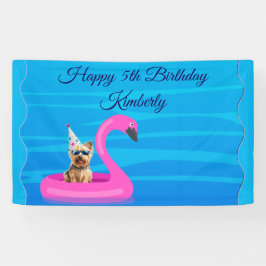 Personalisiertes Hunde-Schwimmfloß Banner