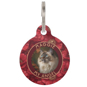 Personalisiertes Hundebesitzer-Geschenk Anemonen Haustiermarke