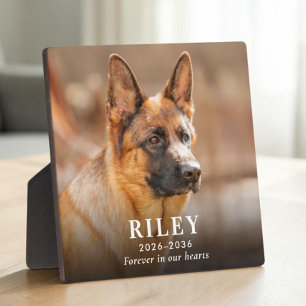 Personalisiertes Hundedenkmal-Foto Fotoplatte