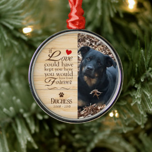 Personalisiertes Hundegedenken Ornament Aus Metall