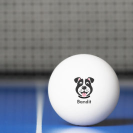 Personalisiertes Hundegesicht Tischtennisball