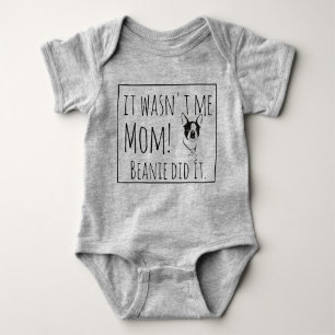 Personalisiertes Hundenamen-Baby-Shirt Baby Strampler