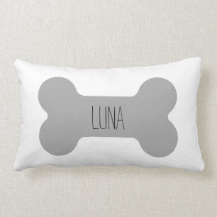 Personalisiertes Hundepilz, Kissen des Hundes, wei
