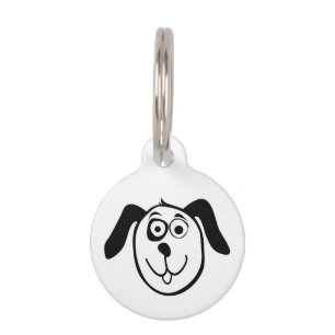 Personalisiertes Hundetagg mit süßem Cartoon-Desig Tiermarke