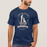 Personalisiertes Hundetrainer-T-Shirt mit individu