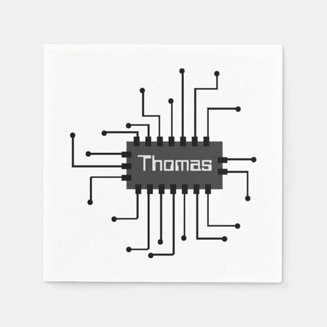 Personalisiertes IC-Chip-Image Serviette (Vorderseite)