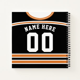 Personalisiertes Ice Hockey Jersey-Template-Notebo Notizbuch