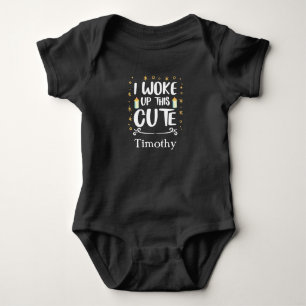 Personalisiertes 'Ich bin heute Morgen mit diesem  Baby Strampler