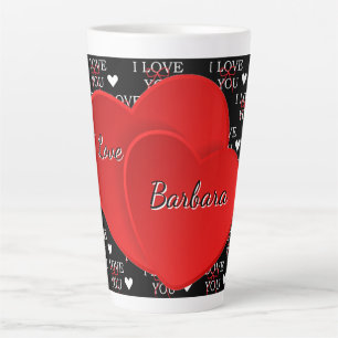 Personalisiertes Ich liebe dich  Milchtasse