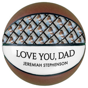 Personalisiertes ICH LIEBE DICH PAPA Vatertag Basketball