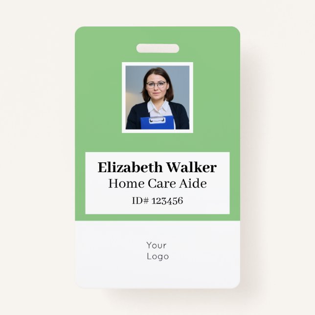 Personalisiertes ID-Foto-Abzeichen doppelseitig Ausweis (Vorderseite)