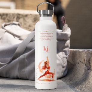 Personalisiertes illustriertes Aries-Sternzeichen- Trinkflasche