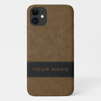 Personalisiertes Imitat-hellbraunes Leder Case-Mate iPhone Hülle