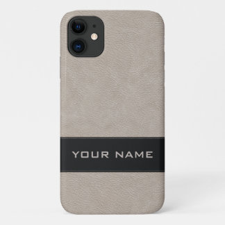 Personalisiertes Imitat-weißes Leder Case-Mate iPhone Hülle