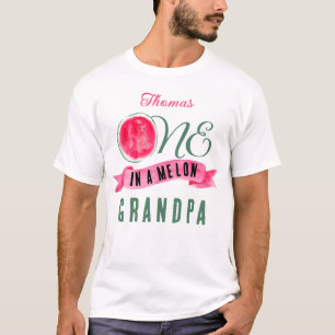 Personalisiertes in einem Melon Großvater T-Shirt