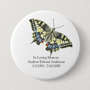 Personalisiertes In Liebe Erinnerung Schmetterling Button