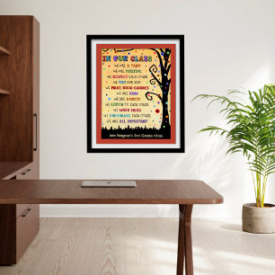 Personalisiertes "In unserer Klasse" Motivierend K Poster