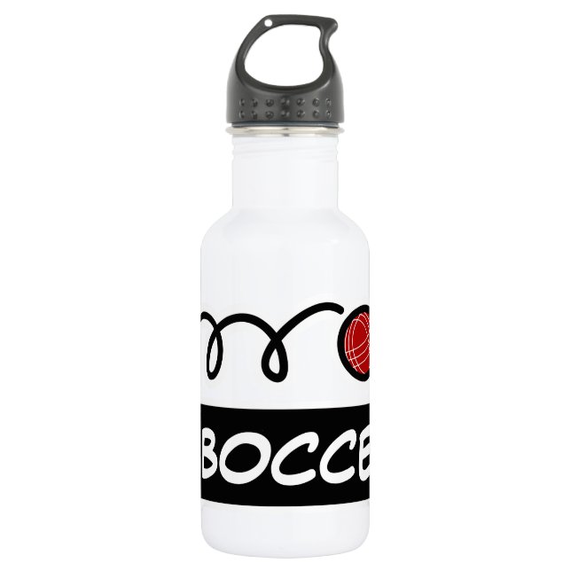 Personalisiertes individuelle Name-Bocciaspielgesc Edelstahlflasche (Vorderseite)