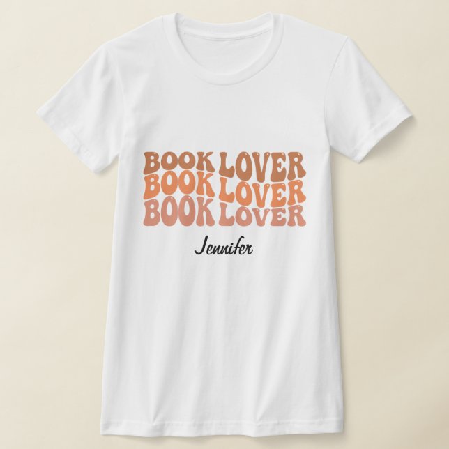 Personalisiertes Individuelle Name Book Lover Read T-Shirt (Ablage )