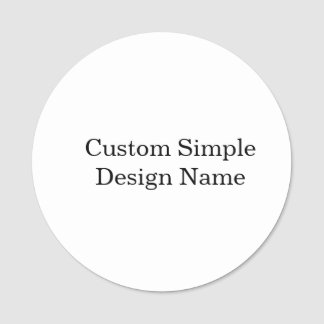 Personalisiertes individuelles Design 3" rund Namensschild