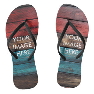 Personalisiertes individuelles Foto Flip Flops