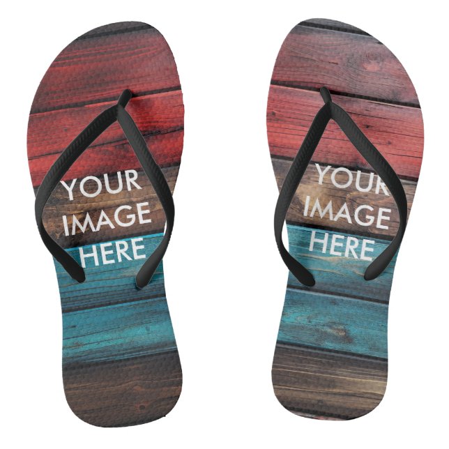 Personalisiertes individuelles Foto Flip Flops (Fußbett)
