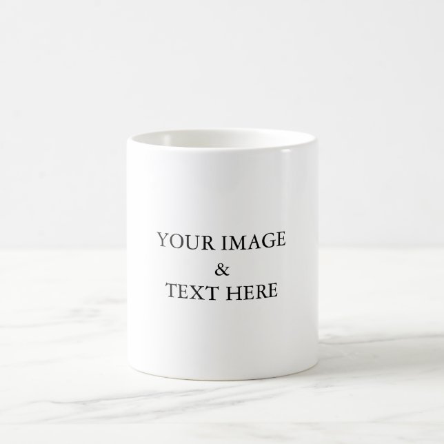 Personalisiertes individuelles Foto Kaffeetasse (Mittel)