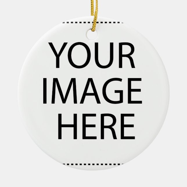 Personalisiertes individuelles Foto Keramikornament (Vorne)